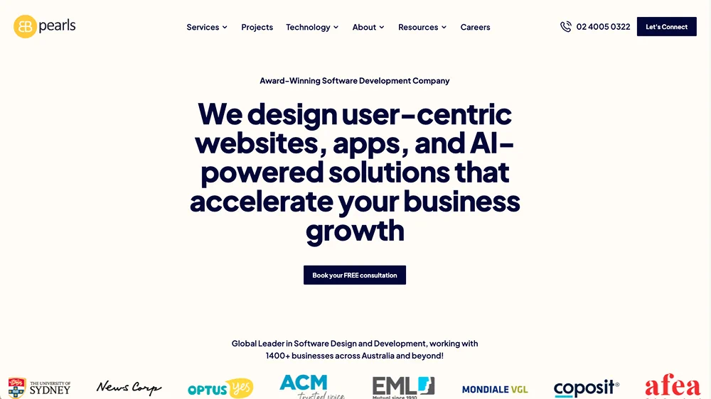 EB Pearls - Custom Software Solutions & Digital Transformation for Enterprises