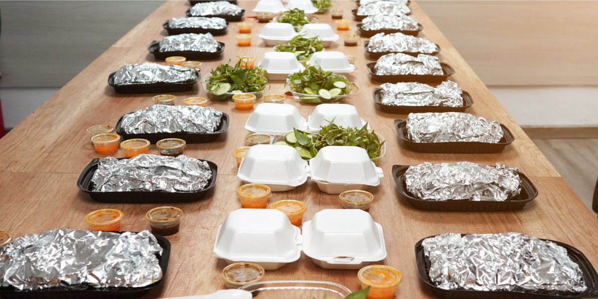 Company-wide happy lunch 